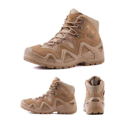 Men’ S Tactical Boots Lightweight Combat Boots Military Work Boots Brown Boots